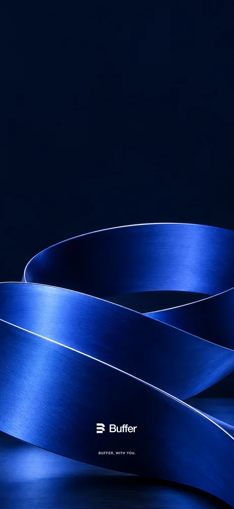 Sculpted cobalt against midnight. Minimal branding below the clock area.